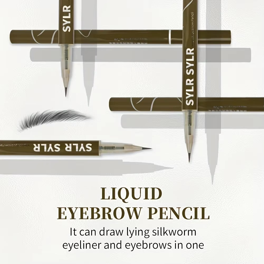 0.008Mm Ultra Fine Eyebrow Pen Long Last Smudge Proof Waterproof Sweat-Proof High Pigmented Easy Applying Liquid Eye Brow Pencil