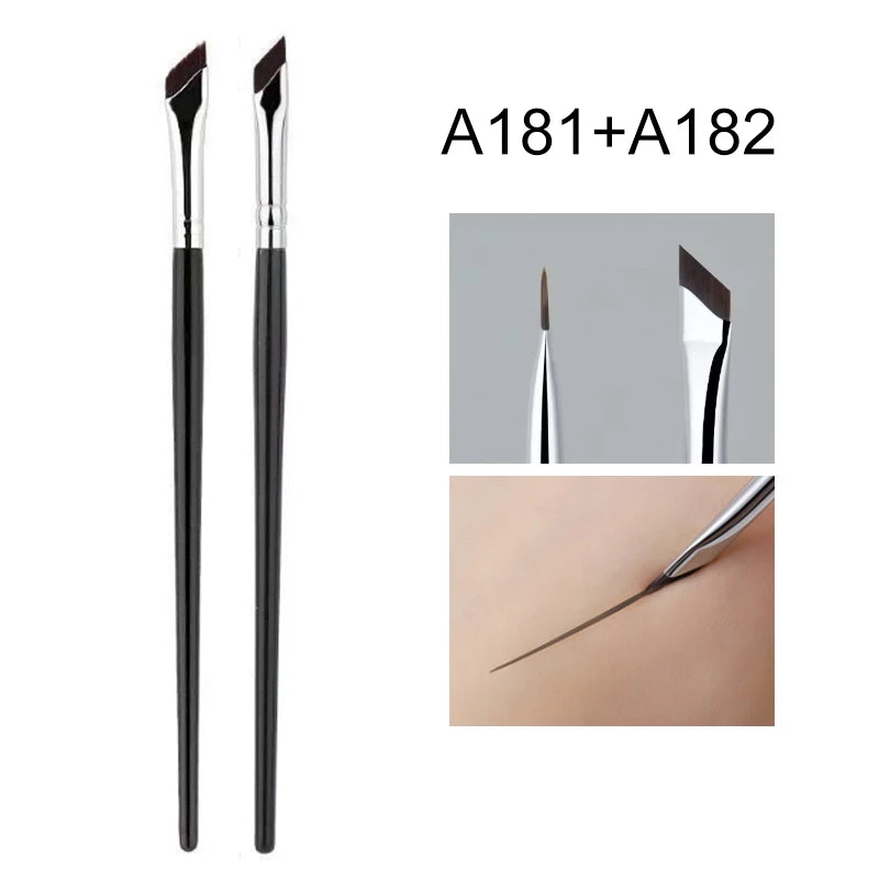 Elevate Your Eyeliner Game with the Ultra Thin Blade Eyeliner Brush - Perfect for Precise Detailing and Flawless Brows