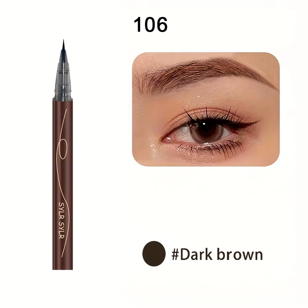 0.008Mm Ultra Fine Eyebrow Pen Long Last Smudge Proof Waterproof Sweat-Proof High Pigmented Easy Applying Liquid Eye Brow Pencil